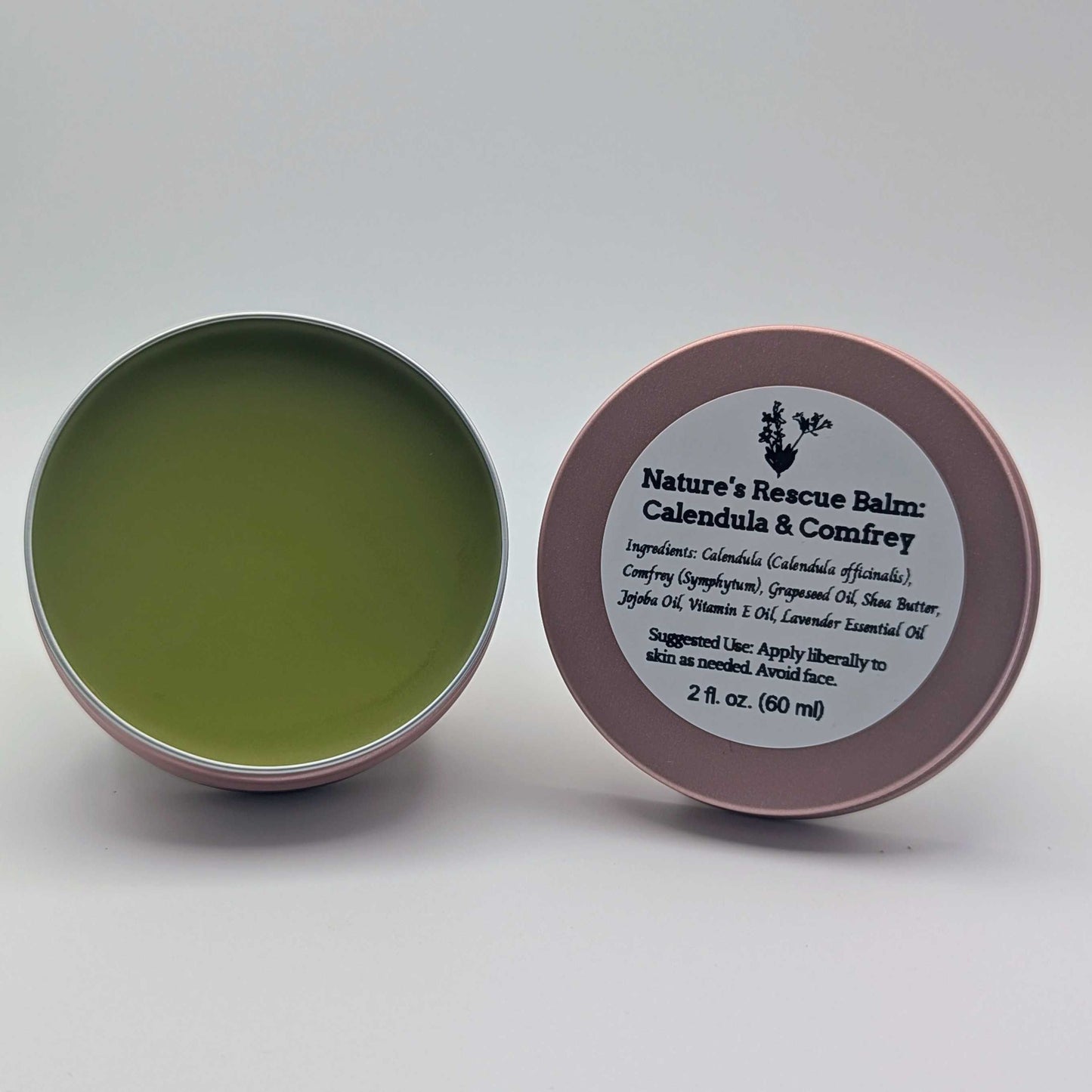 Nature's Rescue Skin Balm: Calendula & Comfrey