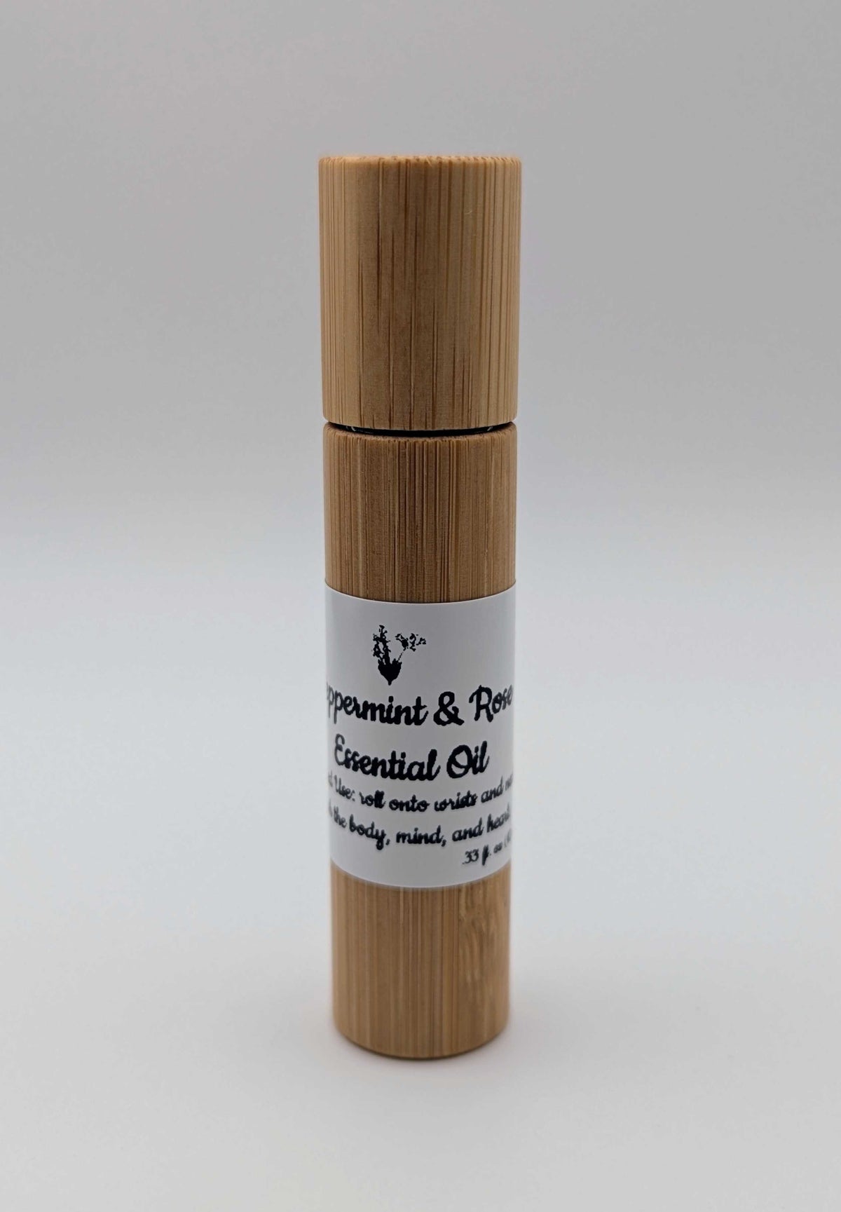 Peppermint & Rose Essential Oil Roller
