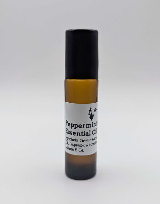 Peppermint & Rose Essential Oil Roller